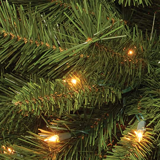 7.5 ft. Pre-lit Winchester Pine Pine Full Artificial Christmas Tree, Clear Lights